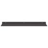 vidaXL Mensola sospesa 2 pcs Nero 60 x 18 x 2,5 cm Acciaio
