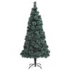 vidaXL Albero di Natale artificiale preilluminato con set di palline