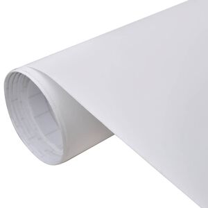 vidaXL Pellicola per Auto Opaca Bianca 100x150 cm