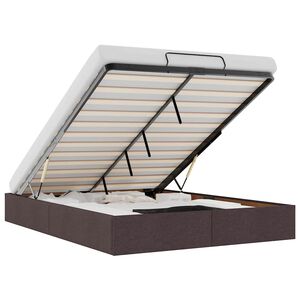 vidaXL Struttura Letto Pouf senza Materasso 140x200 cm in Tessuto