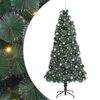 vidaXL Albero di Natale artificiale preilluminato con set di palline