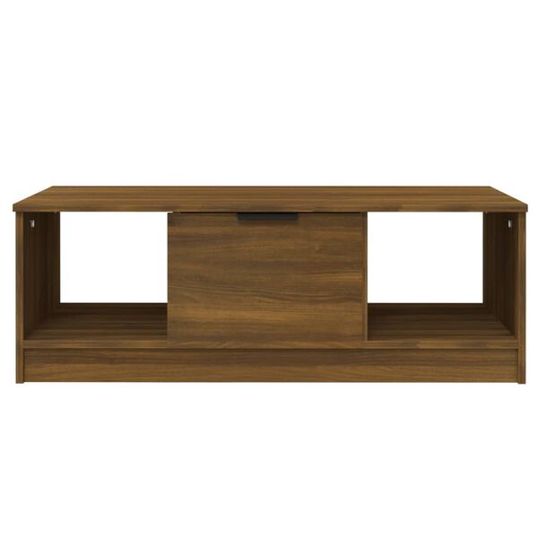 vidaXL Tavolino Salotto Rovere Marrone 102x50x36 cm Legno Multistrato