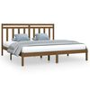 vidaXL Giroletto ambra in Legno Massello 180x200 cm Super King