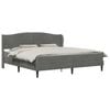 vidaXL Struttura del letto Grigio Scuro 180 x 200 cm Velluto