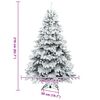 vidaXL Albero di Natale artificiale con 300 LED Bianco 210 cm PE e PVC