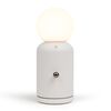 Livoo Lampada con Caricabatterie 2 in 1 Wireless 10 W Bianca