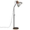vidaXL Lampada da Terra 25 W Argento Vintage 30x30x100-150 cm E27