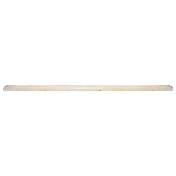 vidaXL Piano per Tavolo Crema &Oslash;60x2,5 cm in Marmo