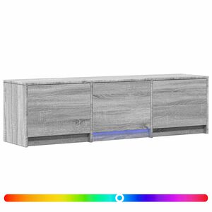 vidaXL Mobile TV con LED 140x34x40 cm Sonoma grigia