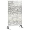 vidaXL Schermo per Privacy 100 x 50 x 180 cm Acciaio Inox Argento