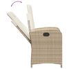 vidaXL Set da Pranzo da Giardino 9 pz con Cuscini Beige in Polyrattan