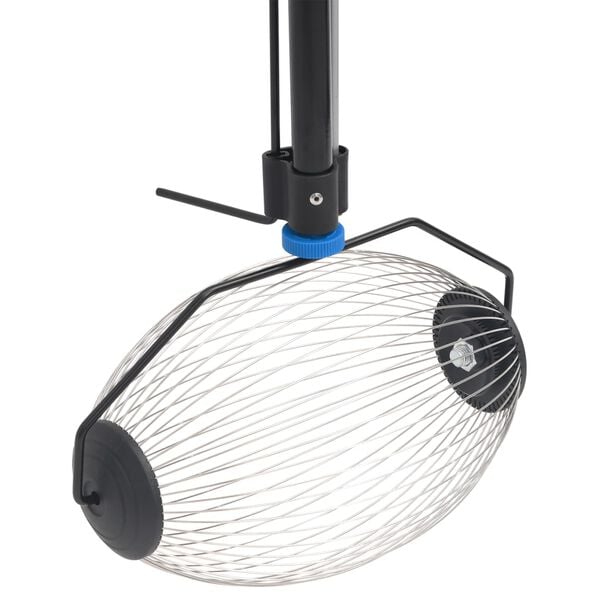 vidaXL Raccoglitore di Noci Blu 127 cm in Acciaio