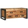vidaXL Tavolino da salotto Marrone Legno di Acacia Massello