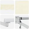 vidaXL Tettuccio Elettrico Retrattile Crema 2,5 x 2 m