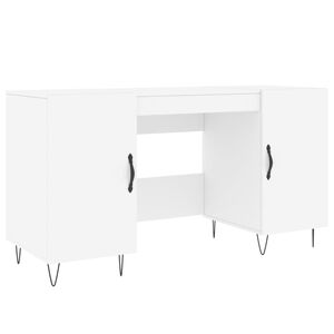 vidaXL Scrivania Bianca 140x50x75 cm in Legno Multistrato
