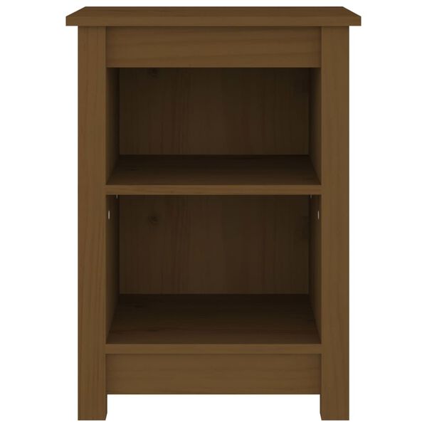 vidaXL Comodini 2 pz ambra 40x35x55 cm in Legno Massello di Pino