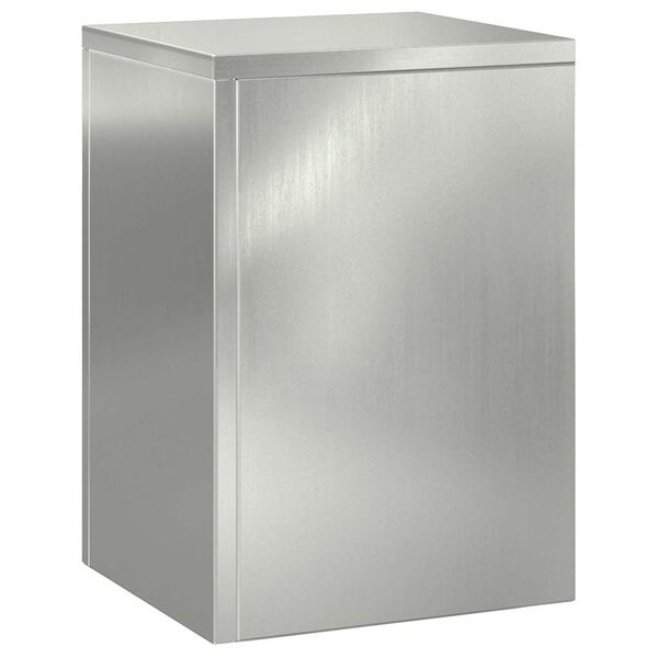 vidaXL Supporto per piante 3 pcs Argento Acciaio zincato