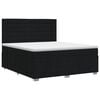 vidaXL Letto box spring con materasso Nero 180 x 200 cm Tessuto
