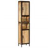 vidaXL Mobile da Bagno 40x27x180 cm in Ferro e Legno Massello di Mango