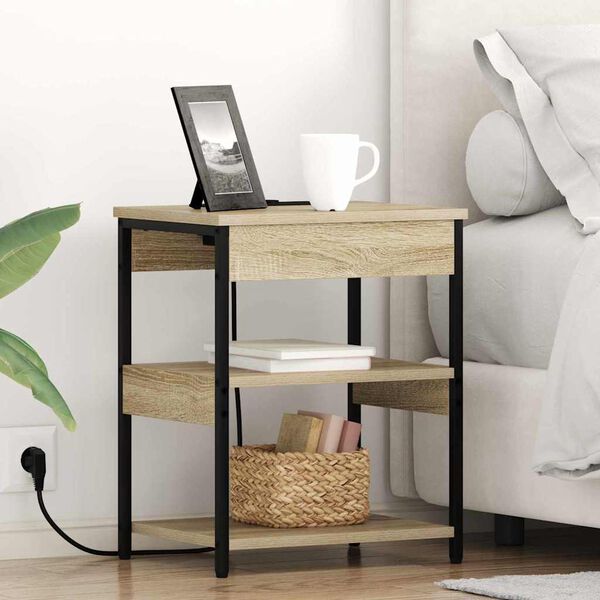 vidaXL Armadio da Notte Rovere Sonoma 41 x 31 x 51 cm