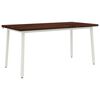 vidaXL Tavolo da pranzo quadrato 160 x 80 x 75 cm Marrone Scuro
