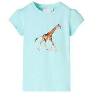 vidaXL Kids'T-shirt Light Aqua 140 Aquamarine 116