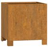 vidaXL Fioriere con Gambe 2pz Ruggine 30x30x30 cm Acciaio Corten