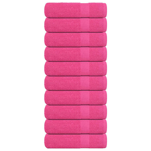 vidaXL Asciugamani da bagno FROGN 10 pz Rosa 100x150 cm 360 g/m²