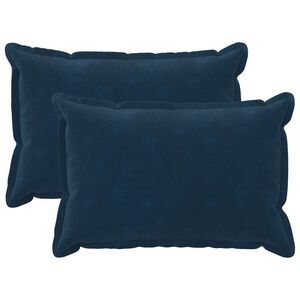 vidaXL Federa 2 pcs HOUTEN Blu 30 x 50 cm Fleece in microfibra