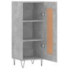 vidaXL Credenza Grigio Cemento 34,5x34x90 cm in Legno Multistrato