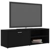 vidaXL Mobile Porta TV Nero 120x34x37 cm in Legno Multistrato