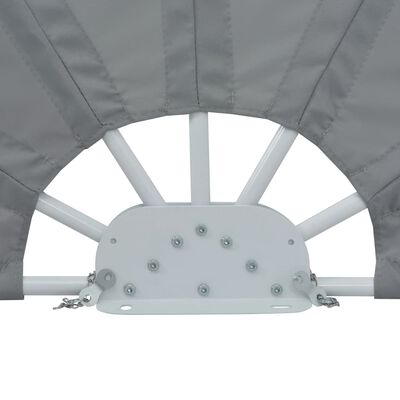 vidaXL Tenda Laterale per Terrazza Pieghevole Grigio 160 cm