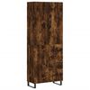 vidaXL Credenza Rovere Fumo 69,5x34x180 cm in Legno Multistrato