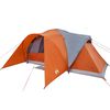 vidaXL Tenda da Campeggio a Cupola 6 Persone Grigio e Arancione