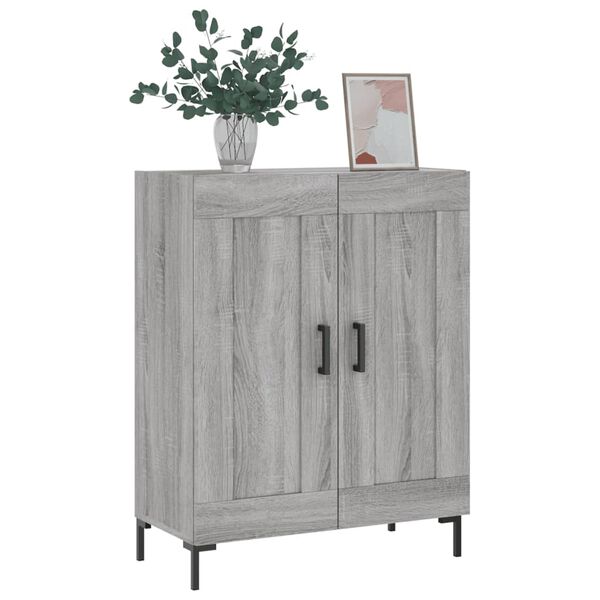 vidaXL Credenza Grigio Sonoma 69,5x34x90 cm in Legno Multistrato