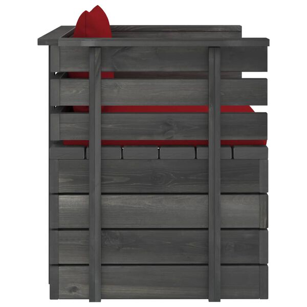 vidaXL Set Divani da Giardino Pallet 12 pz con Cuscini Massello Pino