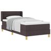 vidaXL Letto a molle con materasso Marrone Scuro 200 x 80 cm Tessuto