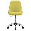 vidaXL Sedie da Ufficio con Ruote 2 pz in Tessuto Giallo