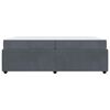 vidaXL Struttura del letto Grigio scuro 200 x 200 cm Tessuto