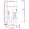 vidaXL Cancello da giardino 100x200 cm in acciaio Corten con design erba