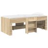 vidaXL Letto Alto per Bambini 2 pcs Rovere Sonoma 90 x 200 cm