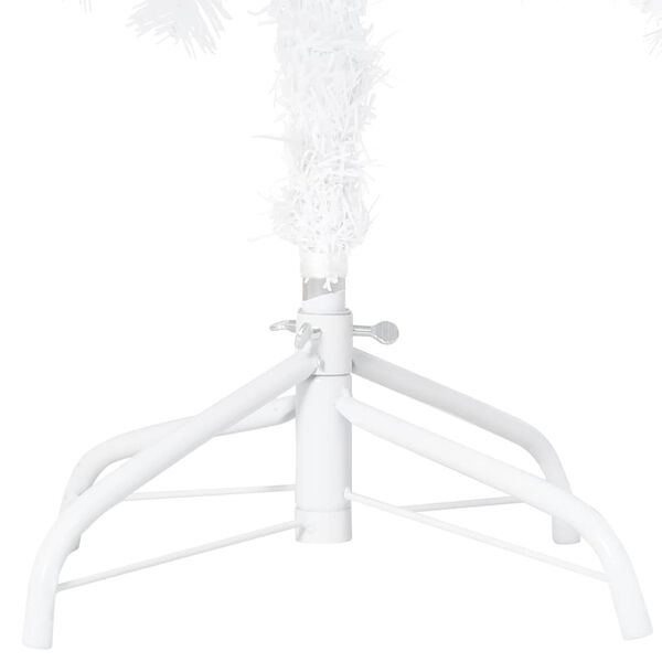 vidaXL Albero di Natale Preilluminato con Palline Bianco 120 cm PVC