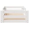vidaXL Letto senza Materasso Bianco 75x190 in Legno Massello di Pino