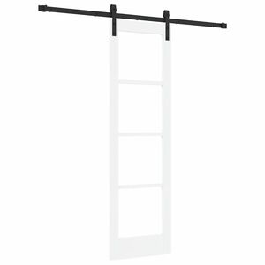 vidaXL Porta scorrevole ORKDAL Bianco e Nero 61 x 198,5 cm