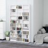 vidaXL Mobile Porta TV Bianco Lucido 102x23x177,5 cm Legno Multistrato