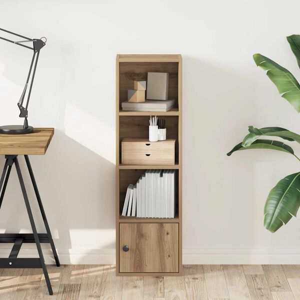 vidaXL Libreria Rovere Artigianale 31x24x102 cm in Legno Multistrato