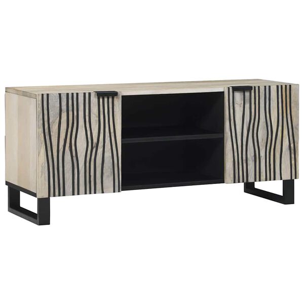 vidaXL Unit&agrave; TV Bianco 105 x 33 x 46 cm Legno multistrato