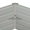 vidaXL Letto di Coltura Rialzato 129x129x46 cm Acciaio Zincato Verde