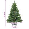 vidaXL Albero di Natale Artificiale con Rami Pieghevoli Verde 150 cm