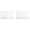 vidaXL Cuscino 2 pz 50 x 70 cm Fibra di bamb&ugrave; Bianco